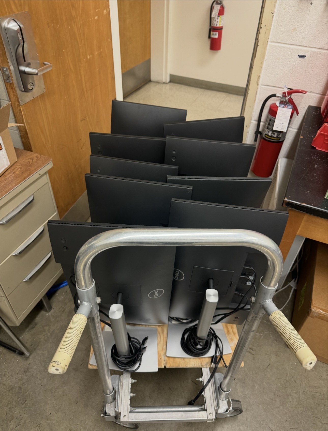 Equipment cart used for deployment and setup